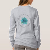 T-shirt de douille de logo de base long (Dos)