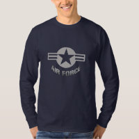 T-shirt de douille de logo de l'Armée de l'Air