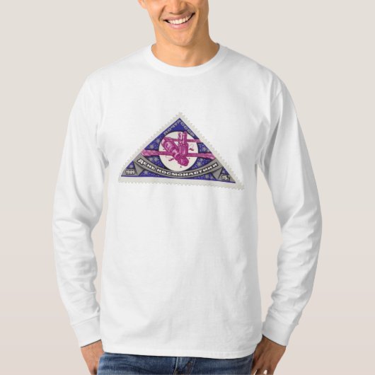 T-shirt de douille de MIR de l'URSS long - (Devant)