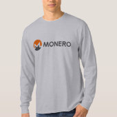 T-shirt de douille de pièce de monnaie de Monero (Devant)