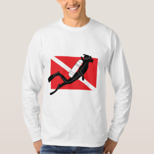 T-shirt de douille de piqué de SCAPHANDRE long
