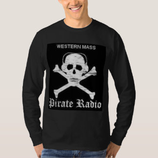T-shirt de douille de radio du pirate des hommes