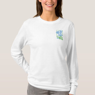 T-shirt de douille du chien chanceux des femmes