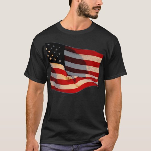 T-shirt de drapeau américain (Devant)