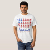 T-SHIRT de drapeau américain 4 juillet (Devant entier)