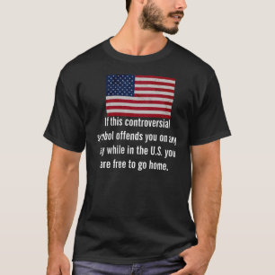 T-shirt de drapeau conservateur et américain,