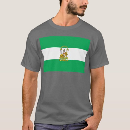 T-shirt de drapeau d'Andalousie (Devant)
