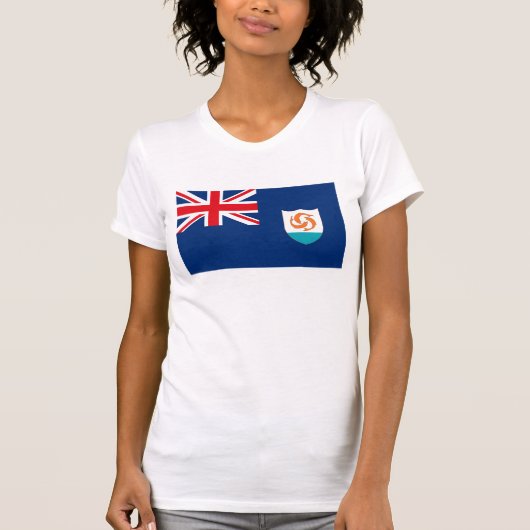 T-shirt de drapeau d'Anguilla (Devant)