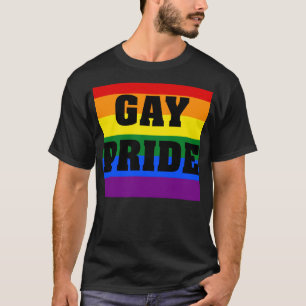 T-shirt de drapeau d'arc-en-ciel de gay pride