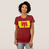 T-shirt de drapeau d'Auvergne (Devant entier)