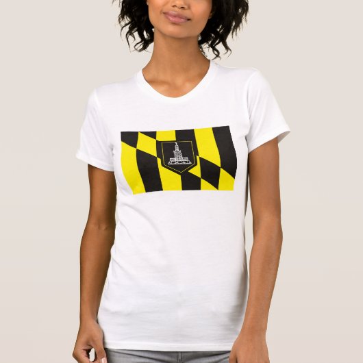 T-shirt de drapeau de Baltimore (Devant)