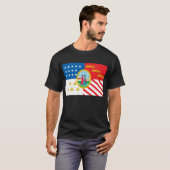 T-shirt de drapeau de Detroit (Devant entier)