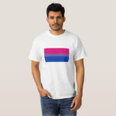 T-shirt de drapeau de fierté de Bi (Devant entier)
