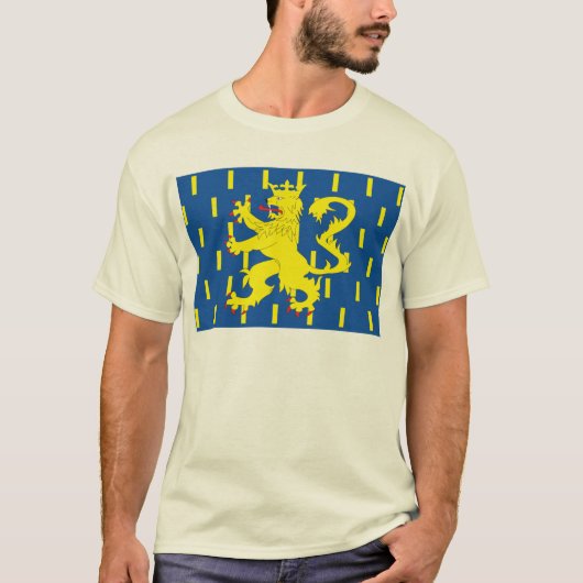 T-shirt de drapeau de Franche Comte (Devant)