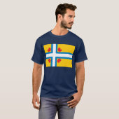 T-shirt de drapeau de Frisian (Devant entier)