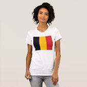 T-shirt de drapeau de la Belgique (Devant entier)