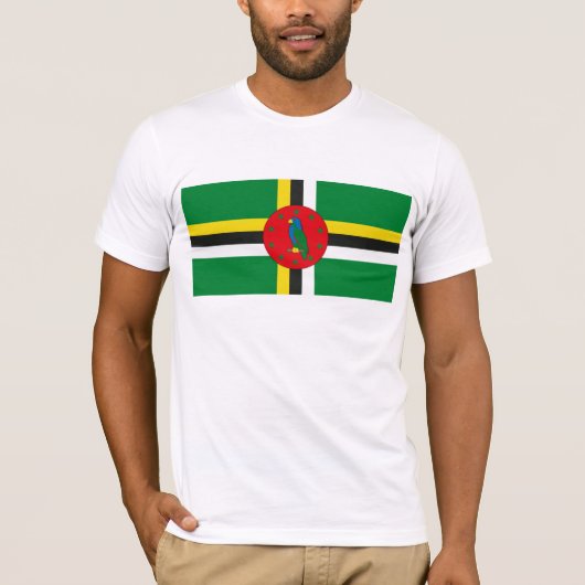 T-shirt de drapeau de la Dominique (Devant)