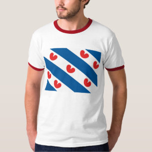 T-shirt de drapeau de la Frise