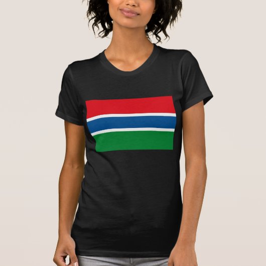 T-shirt de drapeau de la Gambie (Devant)