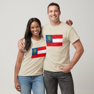 T-shirt de drapeau de la Géorgie