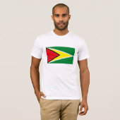 T-shirt de drapeau de la Guyane (Devant entier)