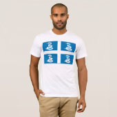 T-shirt de drapeau de la Martinique (Devant entier)