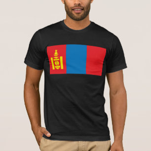 T-shirt de drapeau de la Mongolie