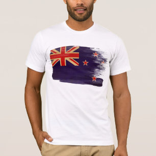 T-shirt de drapeau de la Nouvelle Zélande