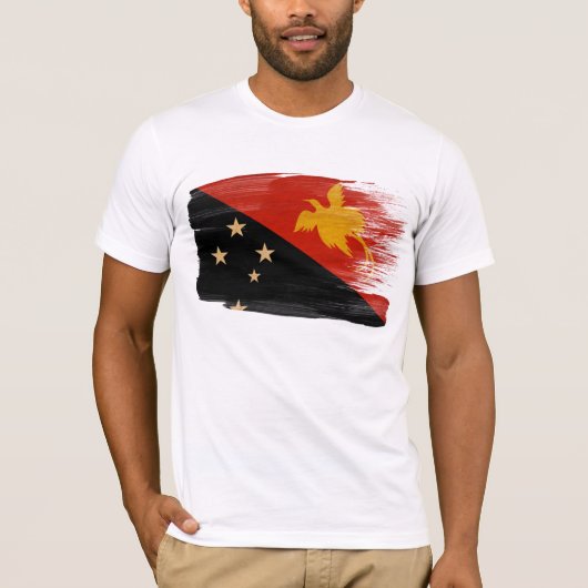 T-shirt de drapeau de la Papouasie-Nouvelle-Guinée (Devant)