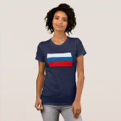 T-shirt de drapeau de la Russie (Devant entier)