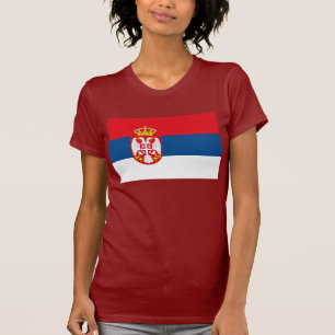 T-shirt de drapeau de la Serbie