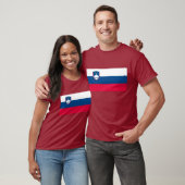 T-shirt de drapeau de la Slovénie (Unisexe)