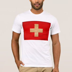 T-shirt de drapeau de la Suisse