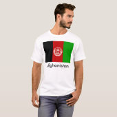 T-shirt de drapeau de l'Afghanistan (Devant entier)