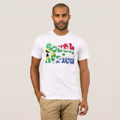 T-shirt de drapeau de l'Afrique du Sud (Devant entier)