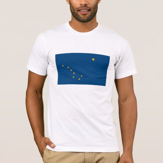 T-shirt de drapeau de l'Alaska (Devant)