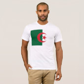 T-shirt de drapeau de l'Algérie (Devant entier)