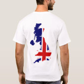 T-SHIRT DE DRAPEAU DE L'ANGLETERRE (Dos)