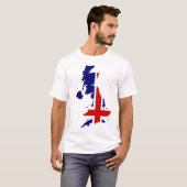 T-SHIRT DE DRAPEAU DE L'ANGLETERRE (Devant entier)