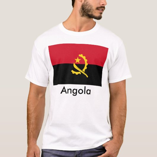 T-shirt de drapeau de l'Angola (Devant)