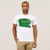 T-shirt de drapeau de l'Arabie Saoudite (Devant entier)