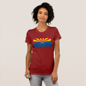 T-shirt de drapeau de l'Arizona (Devant entier)