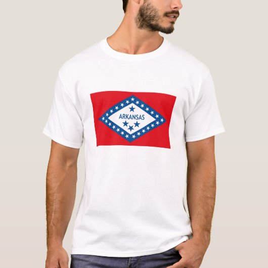 T-shirt de drapeau de l'Arkansas (Devant)