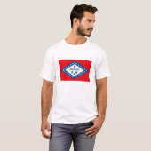 T-shirt de drapeau de l'Arkansas (Devant entier)