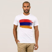 T-shirt de drapeau de l'Arménie (Devant entier)