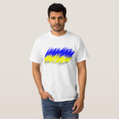 T-shirt de drapeau de l'Ukraine (Devant entier)