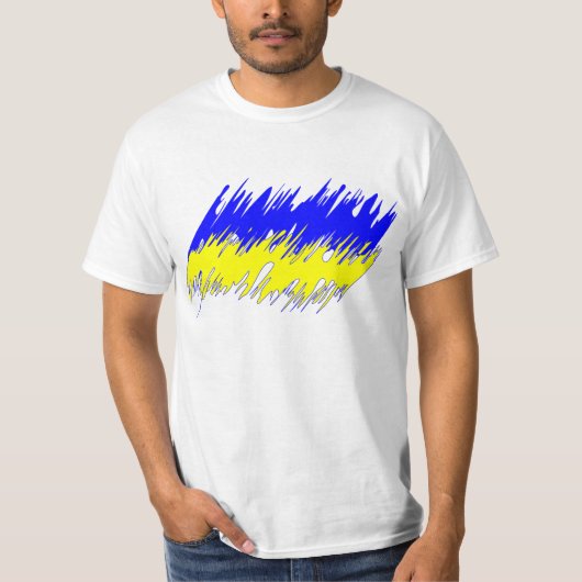 T-shirt de drapeau de l'Ukraine (Devant)