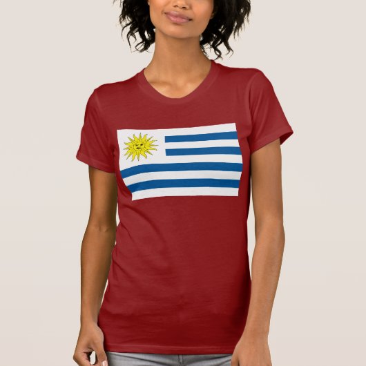 T-shirt de drapeau de l'Uruguay (Devant)