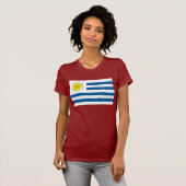 T-shirt de drapeau de l'Uruguay (Devant entier)