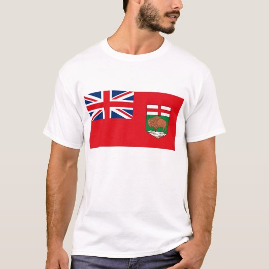 T-shirt de drapeau de Manitoba (Devant)